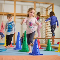 Kinder spielen in der Kindertagesstätte Sonneneck