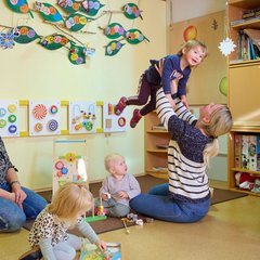 Kinder in der Kindertagesstätte Kastanie